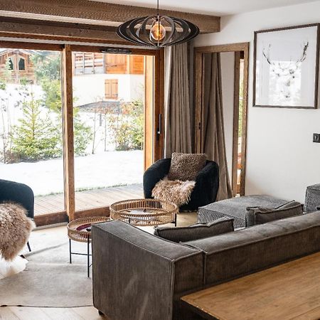 4-Room Apartment With Garden, Gym And Shared Spa Megève Exterior foto