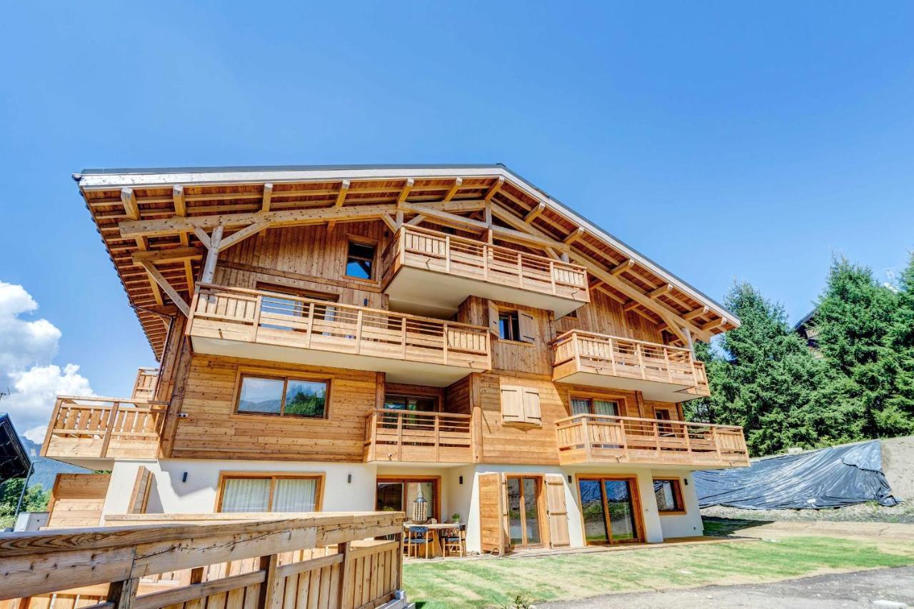 4-Room Apartment With Garden, Gym And Shared Spa Megève Exterior foto